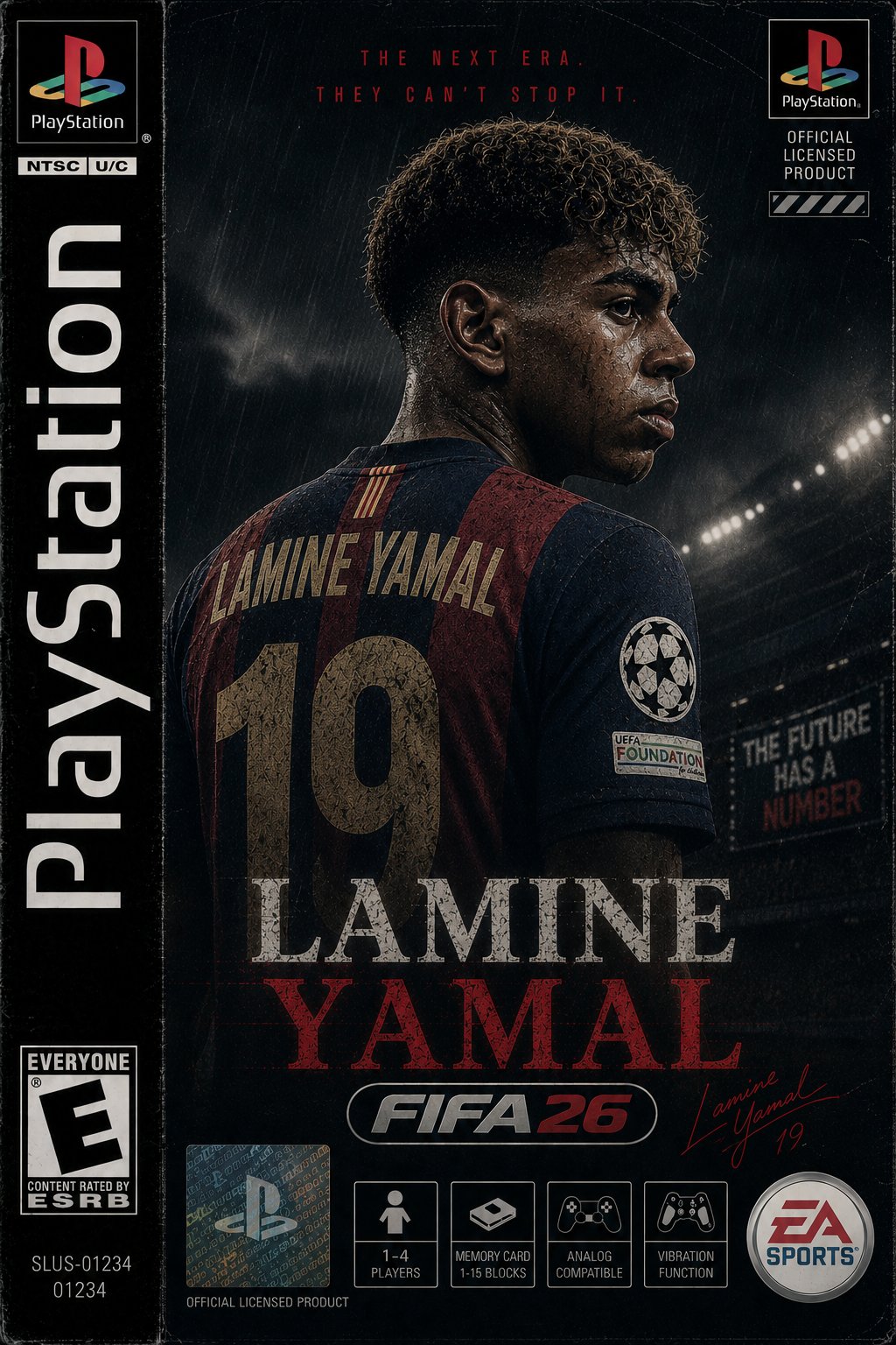 Create Vertical Ps1 Game Cover Erling Haaland 2