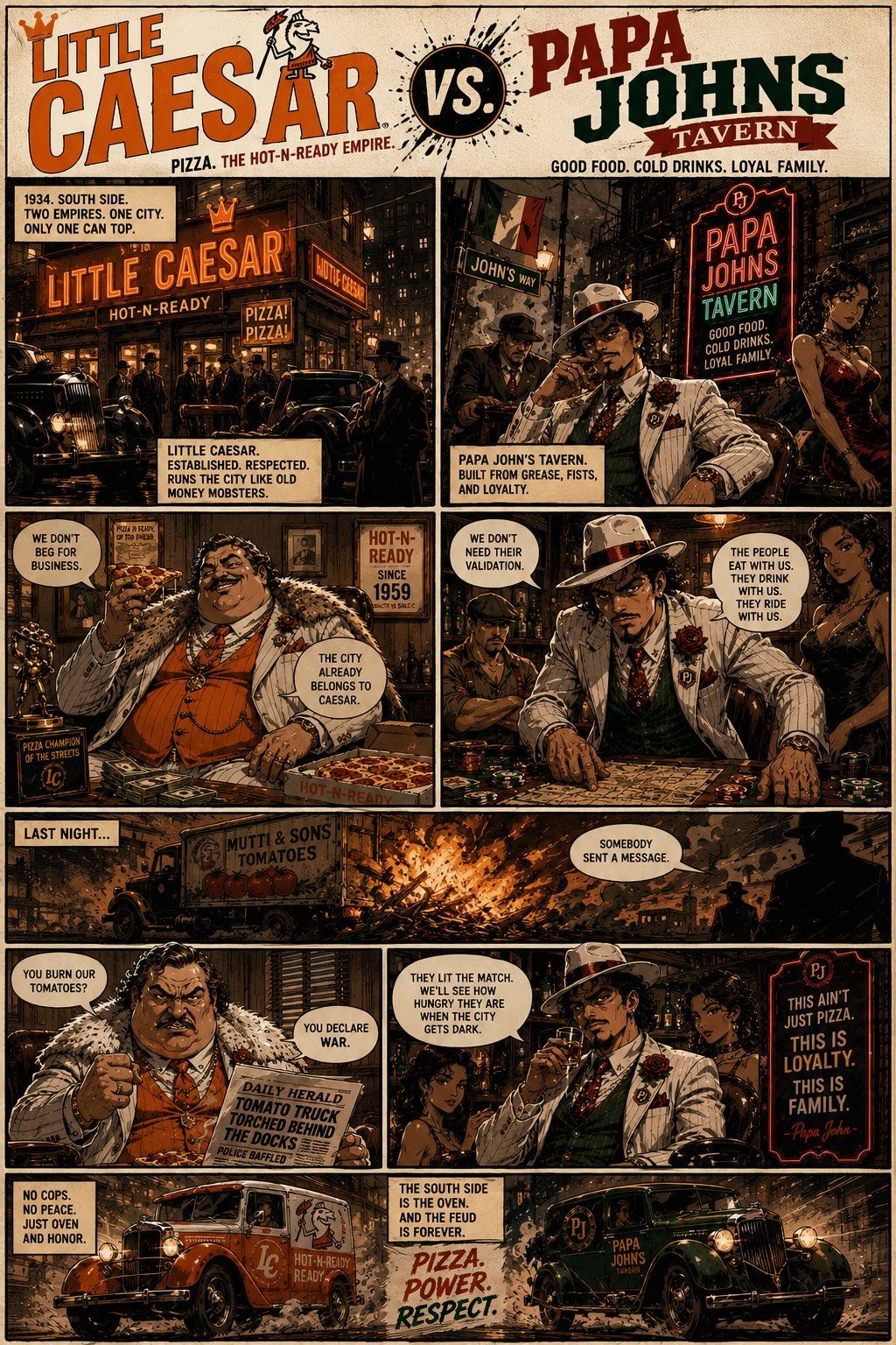 Ultra Detailed Cinematic Mafia Style Pizza Brand 3