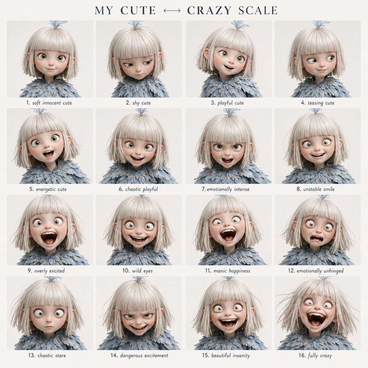 Create Clean 4x4 Emotional Performance Grid Using