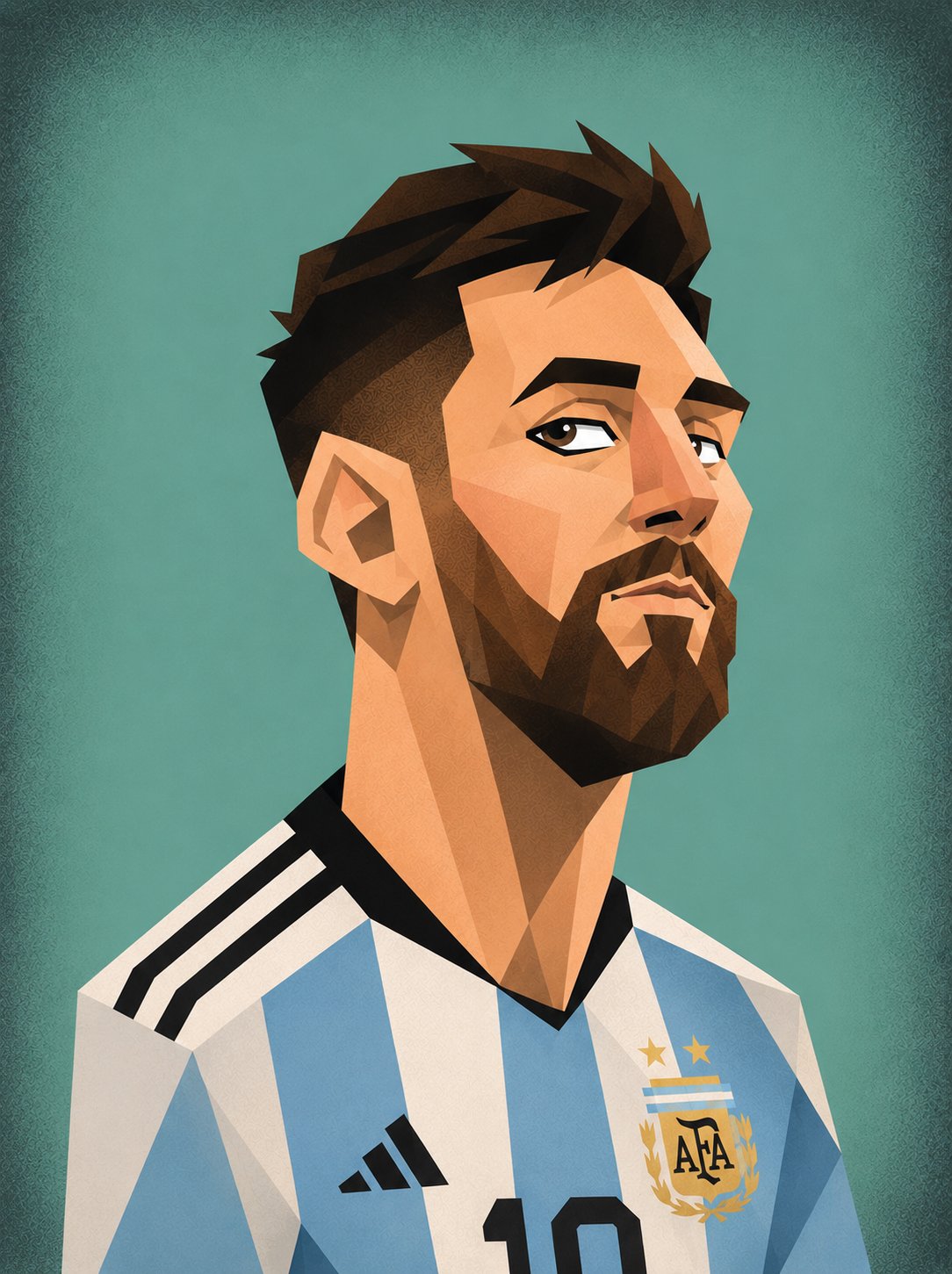 Create Funny Geometric Cubist Style Vector Caricature 4