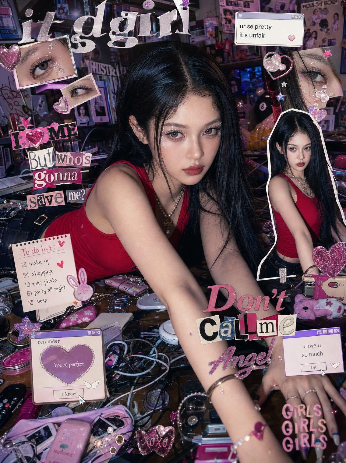 Y2K Cyber-Pop Editorial Portrait 2