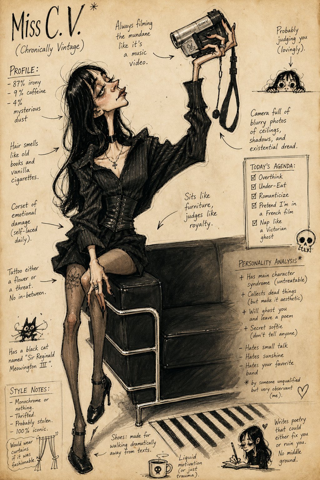 Grotesque Fashion Caricature 2