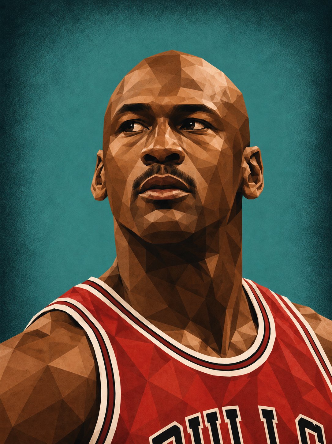 Ultra Detailed Low Poly Geometric Portrait Series 2